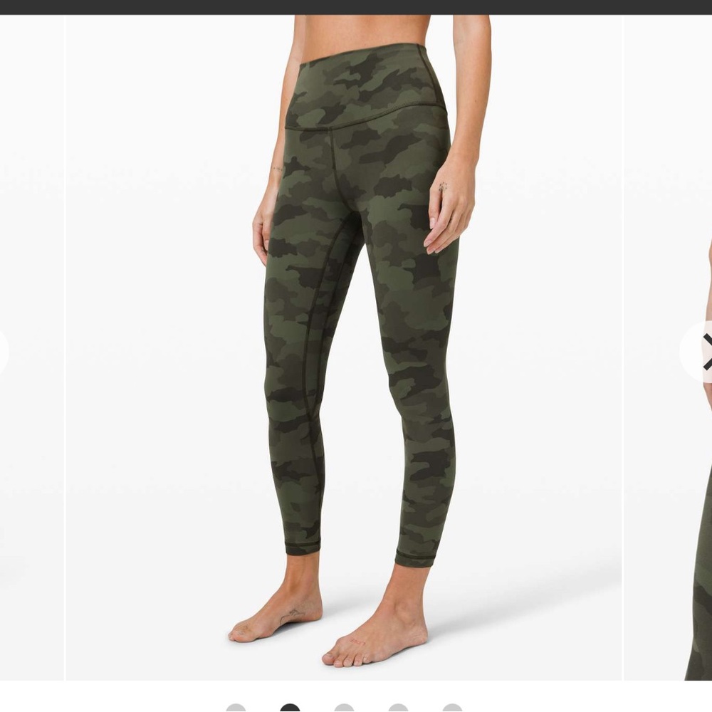 Lululemon Align Pant II 25" Heritage 365 Camo Green Twill Multi, 6